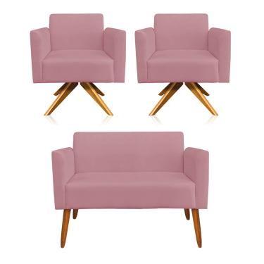 Imagem de KIT 01 NAMORADEIRA E 02 POLTRONAS MARISA