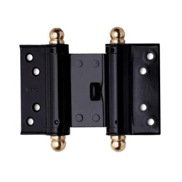 Imagem de Dobradiça Aço Vai E Vem 4 Preta - União