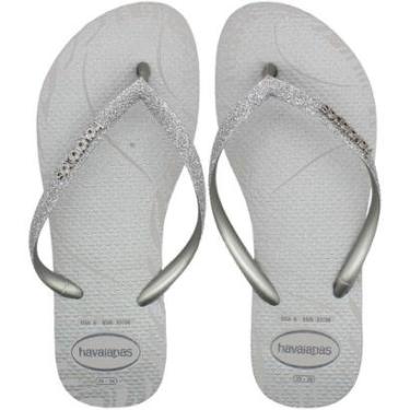 Imagem de Chinelo De Dedo Havaianas Slim Glitter Edge Feminino-Feminino