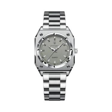 Imagem de Relógio De Pulso Feminino À Prova d'Água Luminoso Em Aço Inoxidável Qu