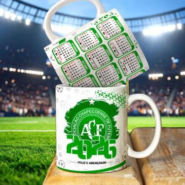 Imagem de Caneca personalizada futebol Calendario 2026 - 325ML - PRESENTE - ABRA