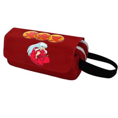 Imagem de Bolsa de lápis Inuyashas Anime de grande capacidade de nylon impermeáv
