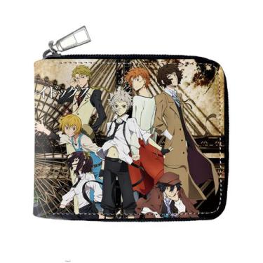 Imagem de Carteira Anime Bungos Stray Dogs Leather Bifold para crianças - Yiweis