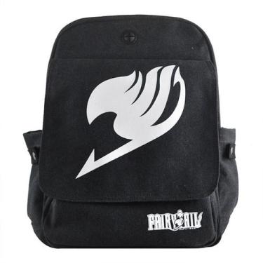 Imagem de Mochila escolar infantil Fairys Tails com impressão 3D de algodão e po