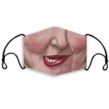 Imagem de Máscara facial Wacky Mouth, impressão 3D, moderna, reutilizável, laváv