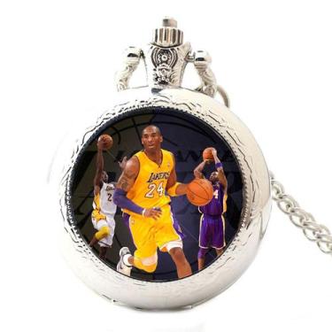 Imagem de Relógio de bolso Kobes Bryants com tema de anime de quartzo com corren