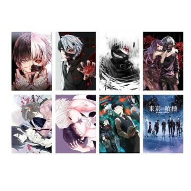 Imagem de Pôster Tokyo Ghouls Anime Art 8 peças 42x29cm, papel 300g - Yiweisai