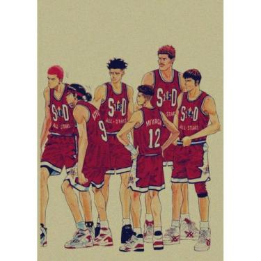 Imagem de Pôster Slam Dunks Anime Art 30x42cm Papel 150g - yiweisai
