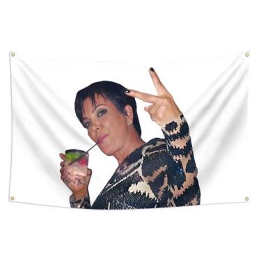 Imagem de Tapeçaria Kriss Jenners Flag Art Anime Wall Tapeçaria 90x150cm - yiwei