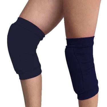 Imagem de Joelheira Para Ginástica Ritmica Azul Escuro Dicat, Gg