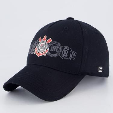 Imagem de Boné Corinthians Americano Escudos-Masculino