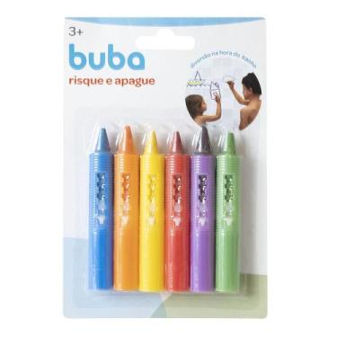 Imagem de Giz de Banho Risque e Apague 6 Cores Buba