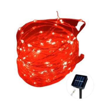 Imagem de Cordão De Luz Solar LED De Cobre Para Exterior Com 8 Modos Para Decora