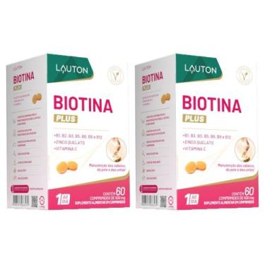 Imagem de KIT 2X Biotina Plus + Vitaminas e Minerais 60 comprimidos - Lauton
