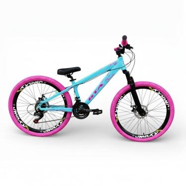 Imagem de Bicicleta 26 Gta Rebel 21v Freeride Downhill Aros Vmaxx Freio a Disco Pneu Flame-Unissex