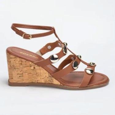 Imagem de Sandália Anabela Feminina Confortável Elegante Lauraliza-Feminino