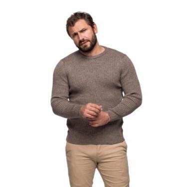 Imagem de Suéter Masculino Tricô Lã Mescla Moscou 7176-Masculino