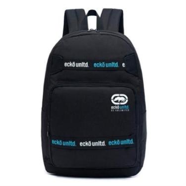 Imagem de Mochila Ecko Grande Masculina Escolar Notebook 26 Litros Preta-Unissex