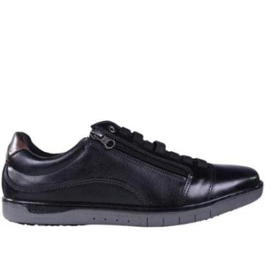 Imagem de Sapatênis Masculino Zariff com Zíper Lateral 0404 Preto-Masculino
