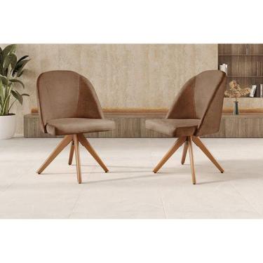 Imagem de Kit 2 Cadeiras Lua Giratória - Zurc Decor