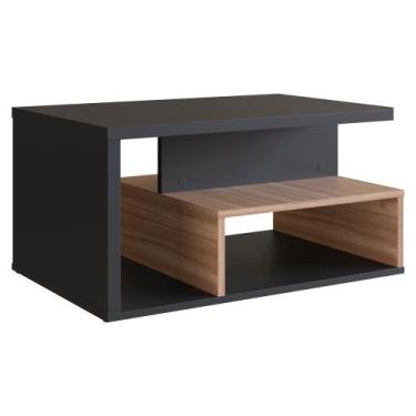 Imagem de Mesa de Centro Para Sala 68 cm B92 NOVAM - Nova Mobile, Preto Montana
