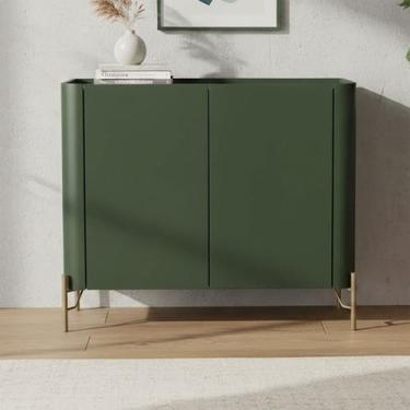 Imagem de Balcão Buffet 98,5cm para Sala de Jantar com 2 Portas Prateleira e Pés