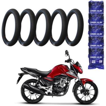 Imagem de Câmara de Ar Pneu Aro 18 Moto CG TITAN FAN com 5 UNI 8454 BREMEN