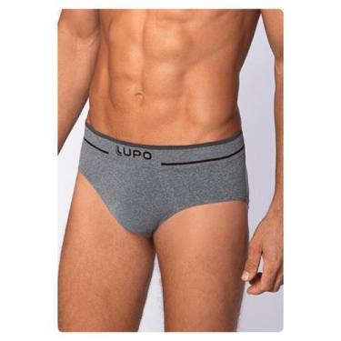 Imagem de Cueca Slip Microfibra sem Costura Lupo 624-003, 8230, Cinza, M - maneq