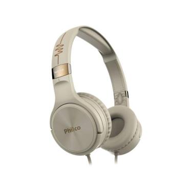 Imagem de Headphone Com Fio Philco Pfo02 Gold, Dourado