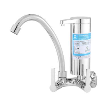 Imagem de Torneira de Cozinha Parede com Filtro em Abs 1/4vt 2170 C75 Metrox Lite Cromado