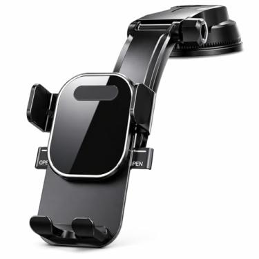 Imagem de Suporte Veicular para Celular e GPS – Ventosa Forte com Trava Automática e Fixação Está...