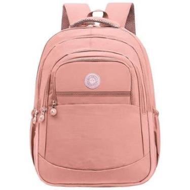 Imagem de Mochila Escolar Bolsa Grande Feminina Com Espaço Para Notebook Dia a Dia Trabalho Facul...