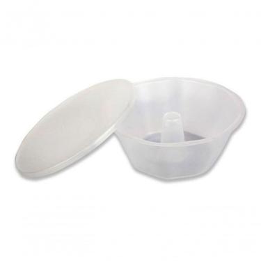 Imagem de Forma para Mini Pudim Descartável 250 ml com Tampinha Uso em Forno e Micro-ondas Transp...