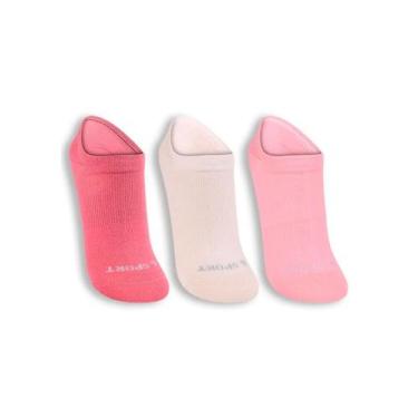 Imagem de Kit/3 Meia Sapatilha Lupo 03171-089 Feminina Sport Anatômica Algodão T