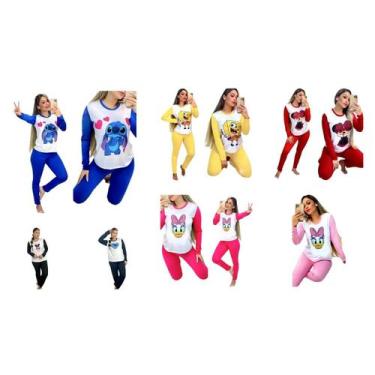 Imagem de Pijama Inverno suede Confortável - LOREN, M, Variado