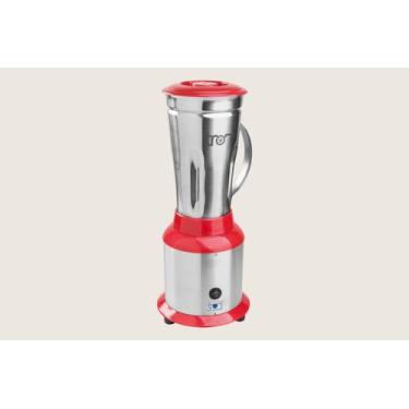 Imagem de Liquidificador Industrial Profissional Master Vermelho Copo Inox 1,5L 