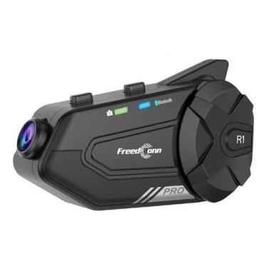 Imagem de Intercomunicador Capacete Com Câmera R1 Pro - FreedConn