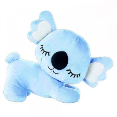 Imagem de Pelúcia Infantil - 30 cm - Coala - P - Azul - W.U. Bichos de Pelúcia -