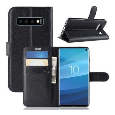 Imagem de Capa Capinha Carteira Flip Wallet Galaxy S10 Normal Tela 6.1 - Danet, 
