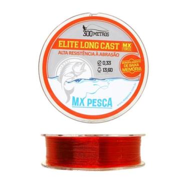 Imagem de Monofilamento elite long cast c/300m 0,25 vermelha - MX LINE
