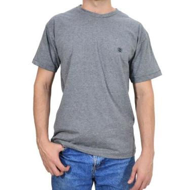Imagem de Camiseta Masculina Basica Cinza Dawson, Cinza, Escuro, XG