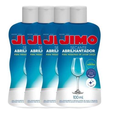 Imagem de 4 Secante Abrilhantador Para Máquina Lava-Louças 100ml Jimo