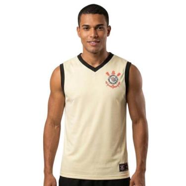 Imagem de Regata Coimbra Corinthians Basquete - 30421, GG, Off white