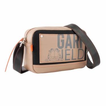 Imagem de Bolsa Feminina Pequena Transversal Garfield Gf2235 Marrom/PT - Semax