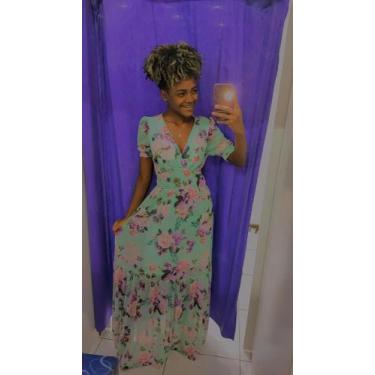 Imagem de Vestido longo Renda/ florido - Ki Modas