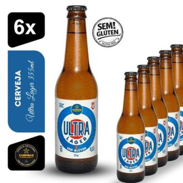 Imagem de Cerveja Ultra Lager Campinas sem Glúten 355ml Kit 6 unidades - Cerveja