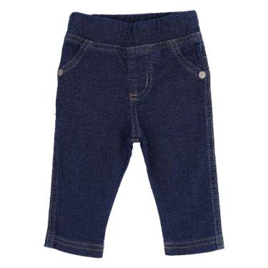 Imagem de Calça Jeans Infantil Unissex C/ Cós No Elástico Modelo Básico Kookabu 