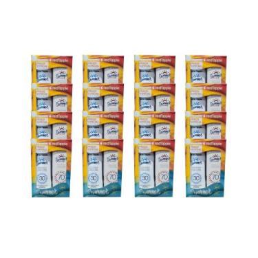 Imagem de Kit 16 Protetor Solar Corporal 30 + Facial 70 kit Summer Red - RED APP