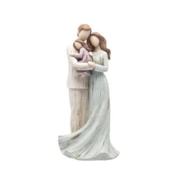Imagem de Figura Decorativa Família em Resina 25cm - ROJEMAC