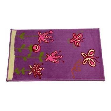 Imagem de Tapete Infantil beira de cama Borboletas 57 cm x 1,00 cm - Sultan